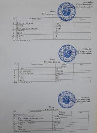 меню